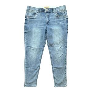 DEMOCRACY Ab Technology Skinny Ankle Jeans in Light Wash SZ 16